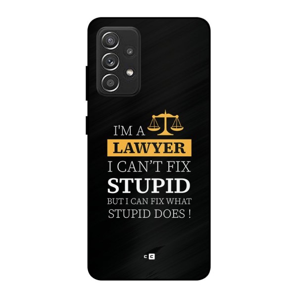 Fix Stupid Case Metal Back Case for Galaxy A52