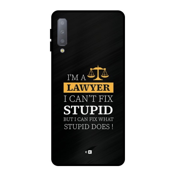 Fix Stupid Case Metal Back Case for Galaxy A7 (2018)