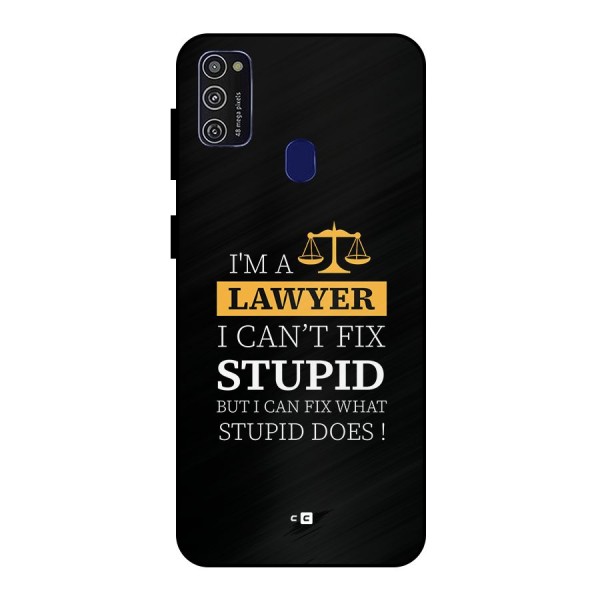 Fix Stupid Case Metal Back Case for Galaxy M21