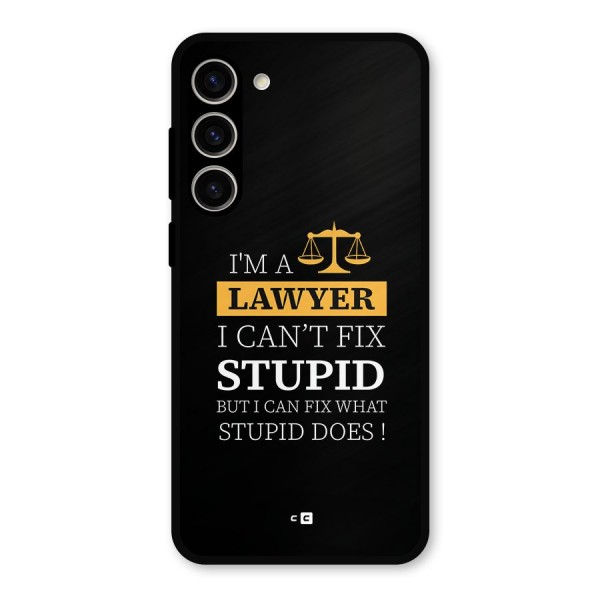 Fix Stupid Case Metal Back Case for Galaxy S23 Plus