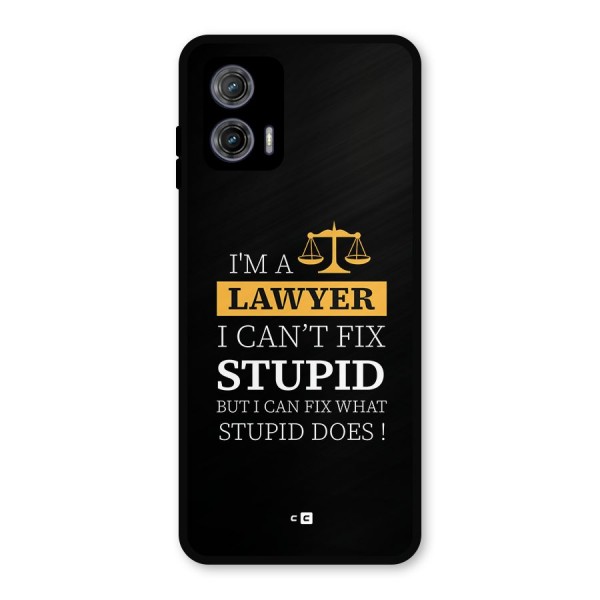 Fix Stupid Case Metal Back Case for Moto G73