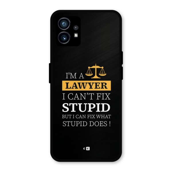 Fix Stupid Case Metal Back Case for Nothing Phone 1