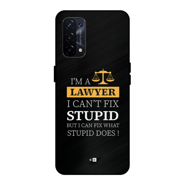 Fix Stupid Case Metal Back Case for Oppo A74 5G