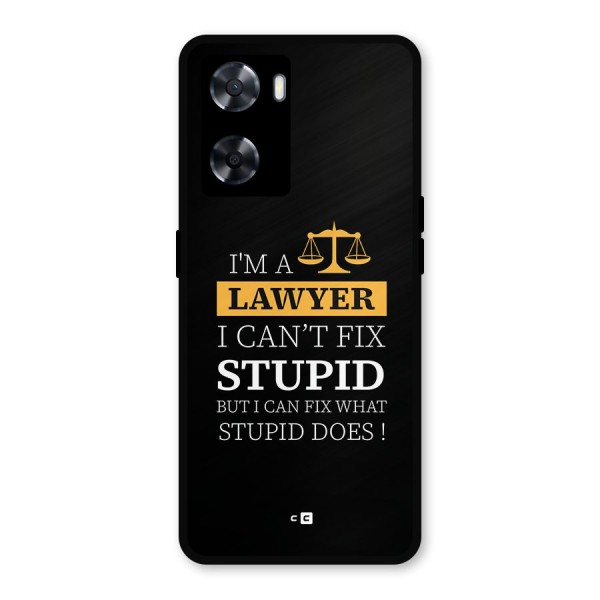 Fix Stupid Case Metal Back Case for Oppo A77