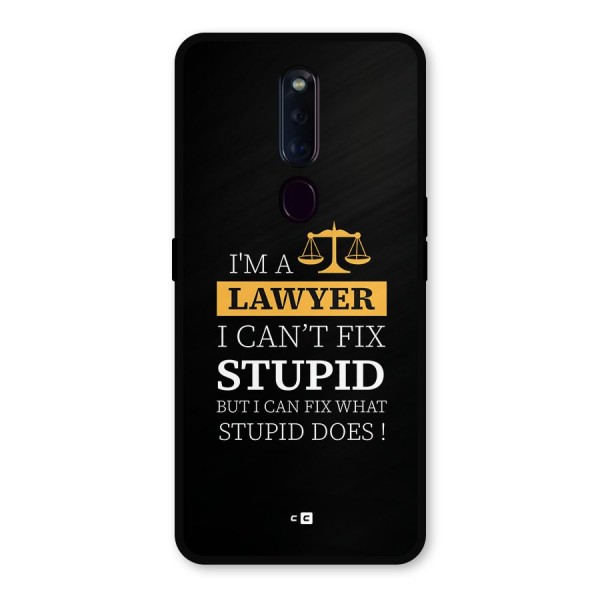 Fix Stupid Case Metal Back Case for Oppo F11 Pro