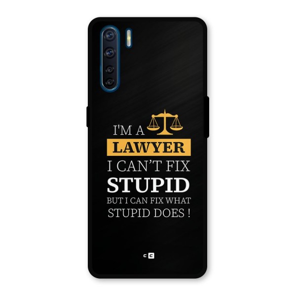 Fix Stupid Case Metal Back Case for Oppo F15