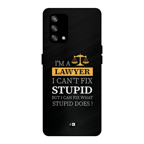 Fix Stupid Case Metal Back Case for Oppo F19s