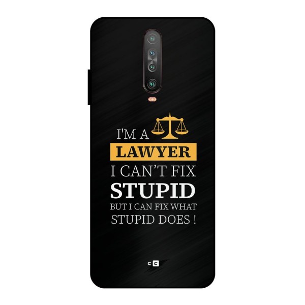 Fix Stupid Case Metal Back Case for Poco X2