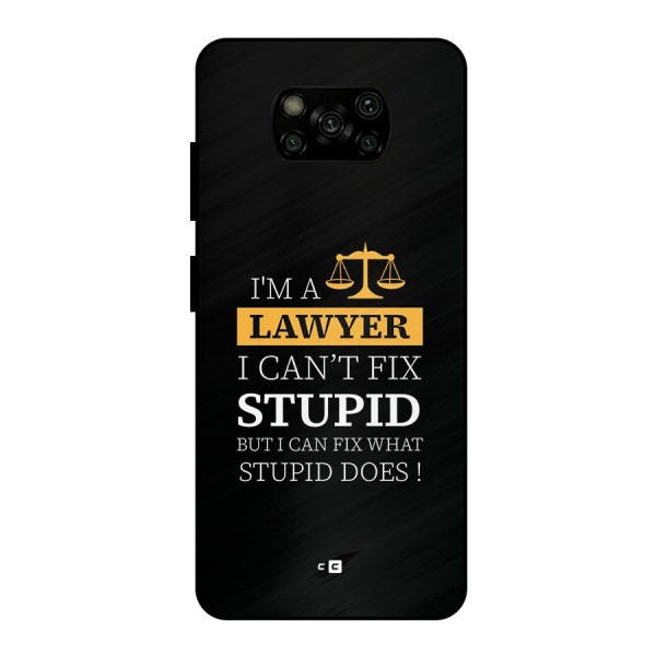 Fix Stupid Case Metal Back Case for Poco X3