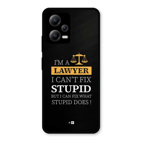 Fix Stupid Case Metal Back Case for Poco X5