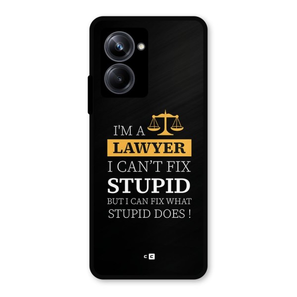 Fix Stupid Case Metal Back Case for Realme 10 Pro