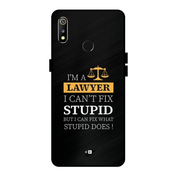 Fix Stupid Case Metal Back Case for Realme 3