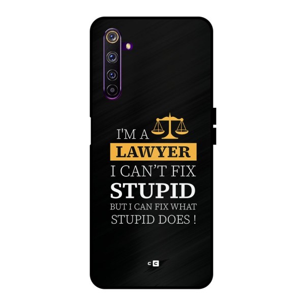 Fix Stupid Case Metal Back Case for Realme 6 Pro