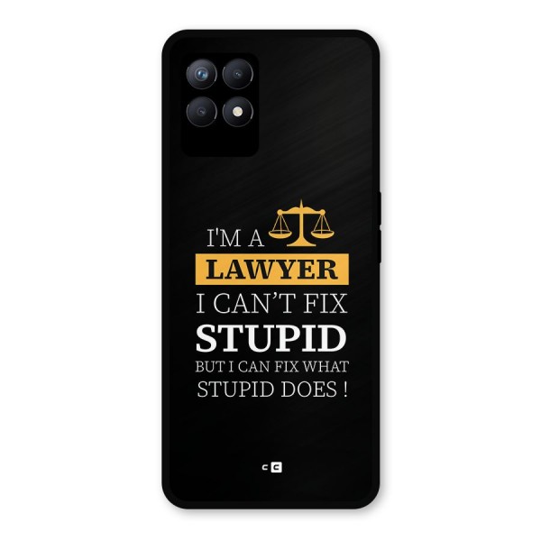 Fix Stupid Case Metal Back Case for Realme 8i