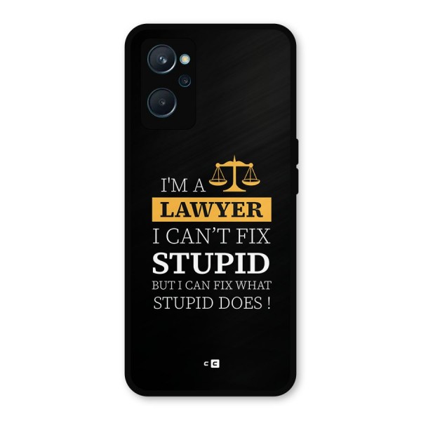 Fix Stupid Case Metal Back Case for Realme 9i