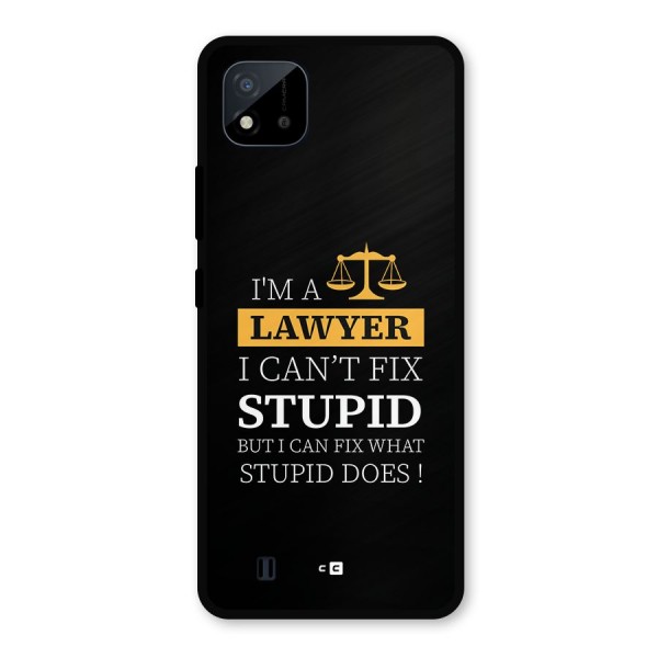 Fix Stupid Case Metal Back Case for Realme C11 2021