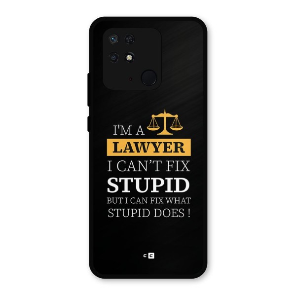 Fix Stupid Case Metal Back Case for Redmi 10 Power