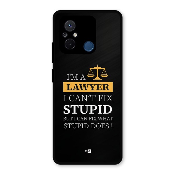 Fix Stupid Case Metal Back Case for Redmi 12C