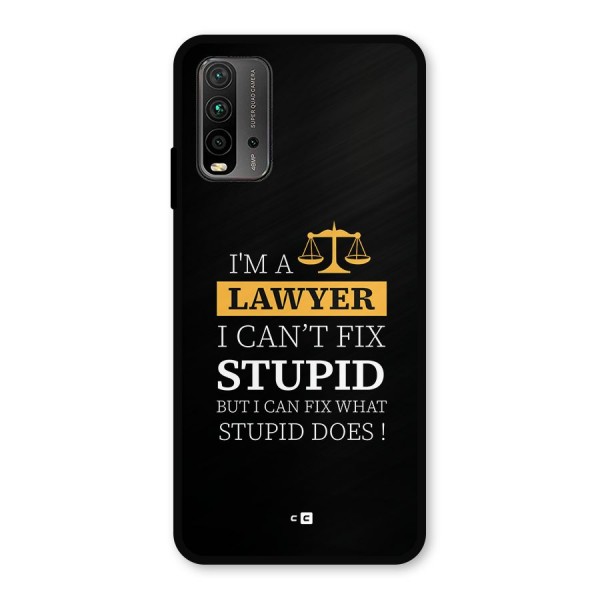 Fix Stupid Case Metal Back Case for Redmi 9 Power