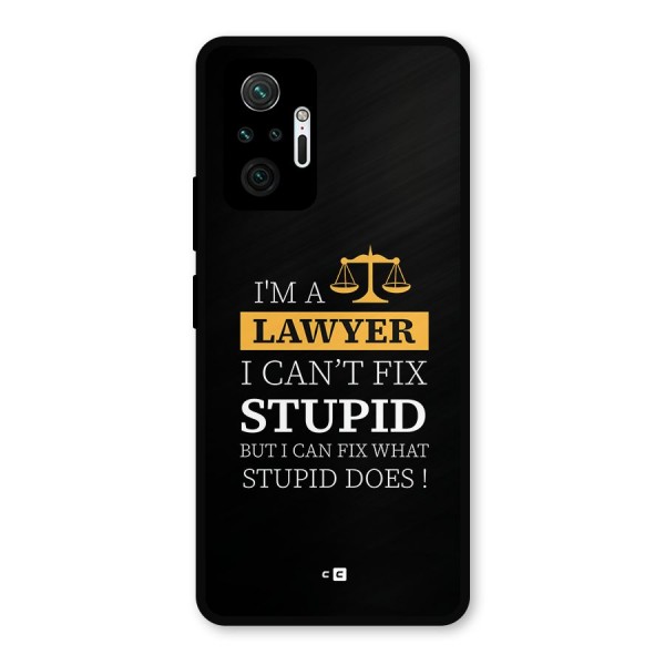 Fix Stupid Case Metal Back Case for Redmi Note 10 Pro