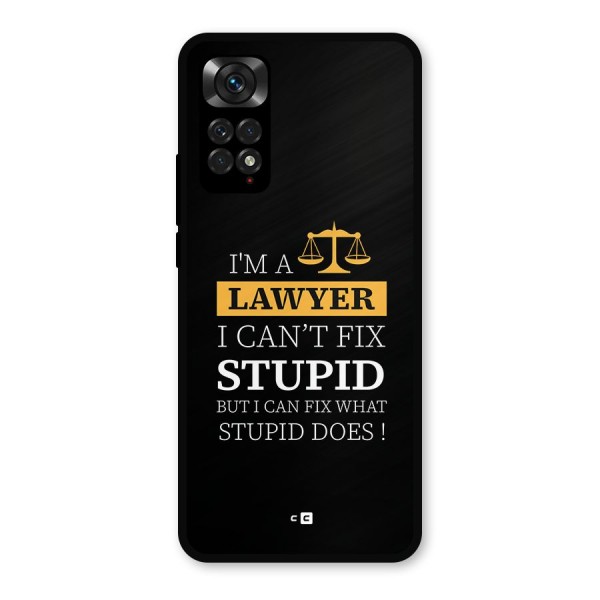 Fix Stupid Case Metal Back Case for Redmi Note 11