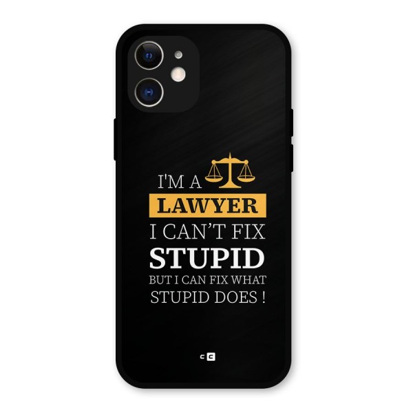 Fix Stupid Case Metal Back Case for iPhone 12