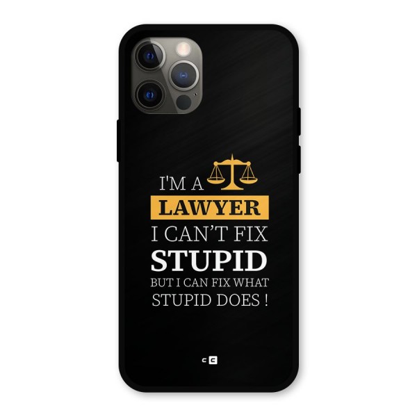 Fix Stupid Case Metal Back Case for iPhone 12 Pro