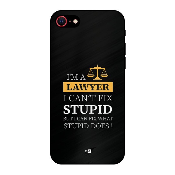 Fix Stupid Case Metal Back Case for iPhone 8