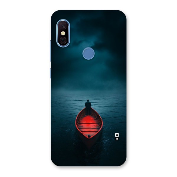 Floating Boat Back Case for Redmi Note 6 Pro