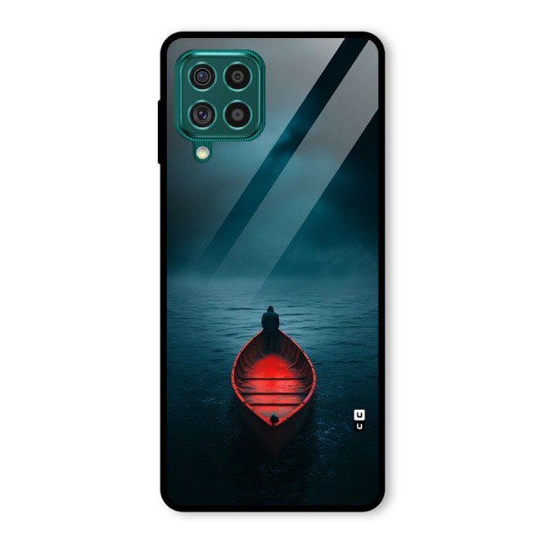 Floating Boat Glass Back Case for Galaxy F62