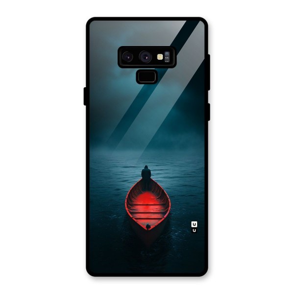 Floating Boat Glass Back Case for Galaxy Note 9