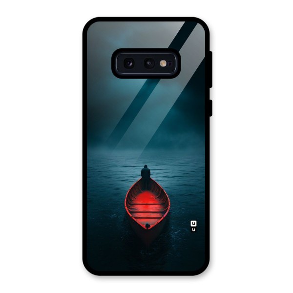 Floating Boat Glass Back Case for Galaxy S10e