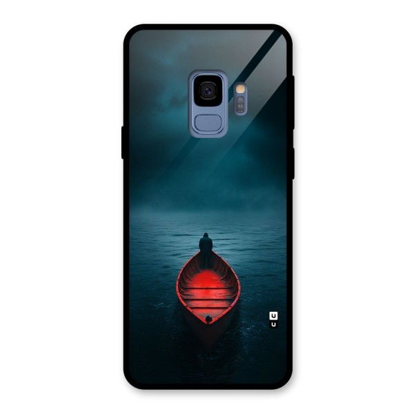 Floating Boat Glass Back Case for Galaxy S9