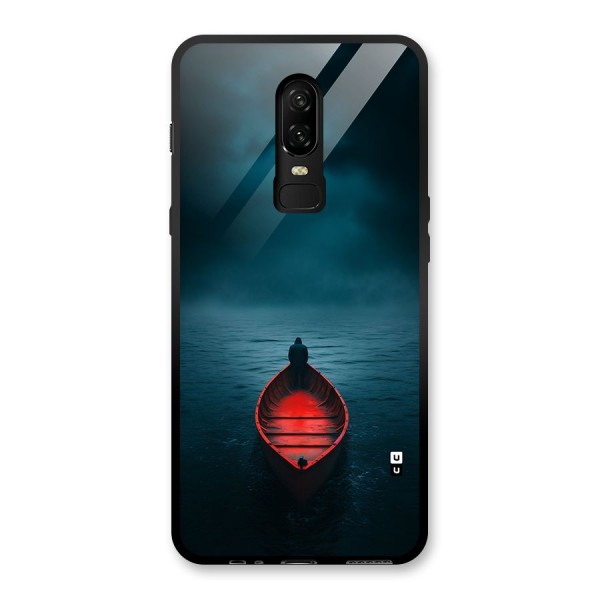 Floating Boat Glass Back Case for OnePlus 6
