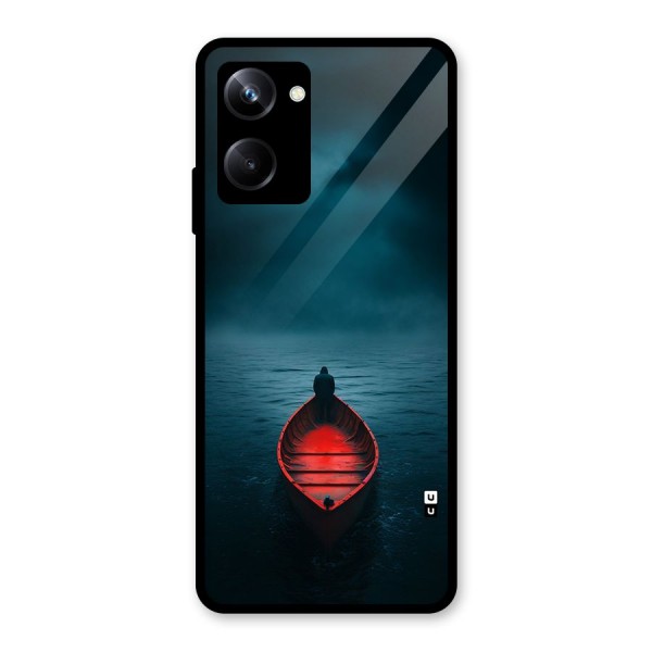 Floating Boat Glass Back Case for Realme 10 Pro