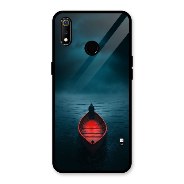 Floating Boat Glass Back Case for Realme 3