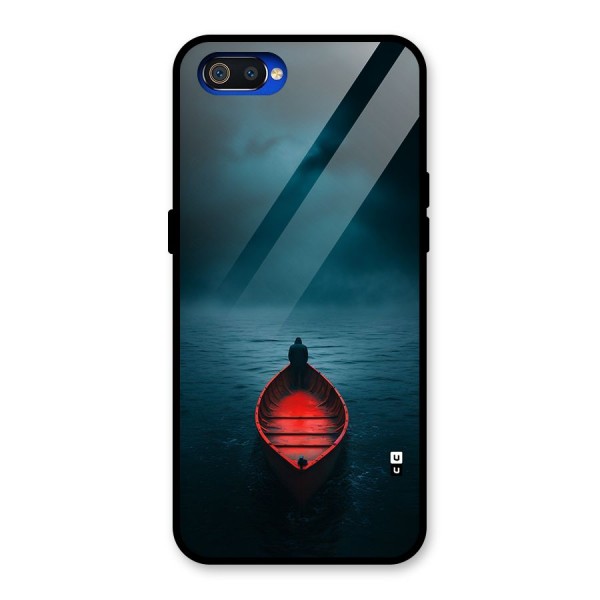 Floating Boat Glass Back Case for Realme C2