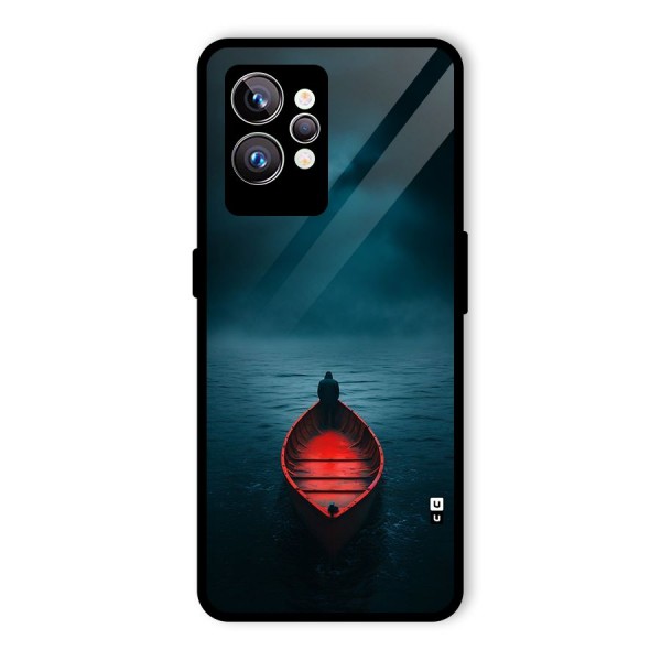 Floating Boat Glass Back Case for Realme GT2 Pro