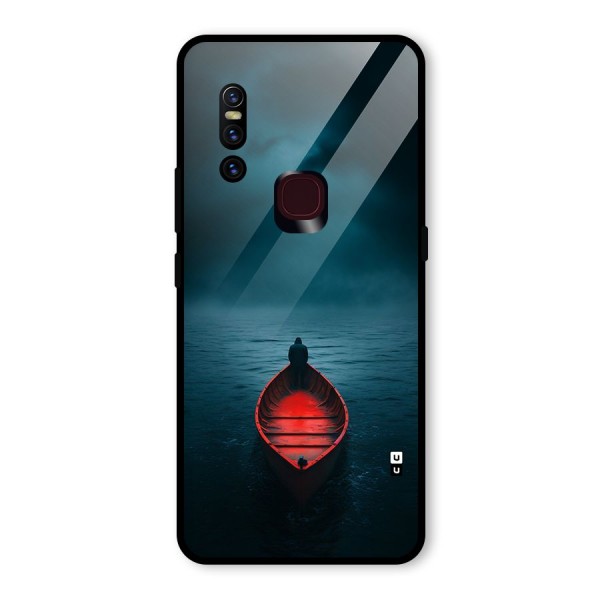 Floating Boat Glass Back Case for Vivo V15