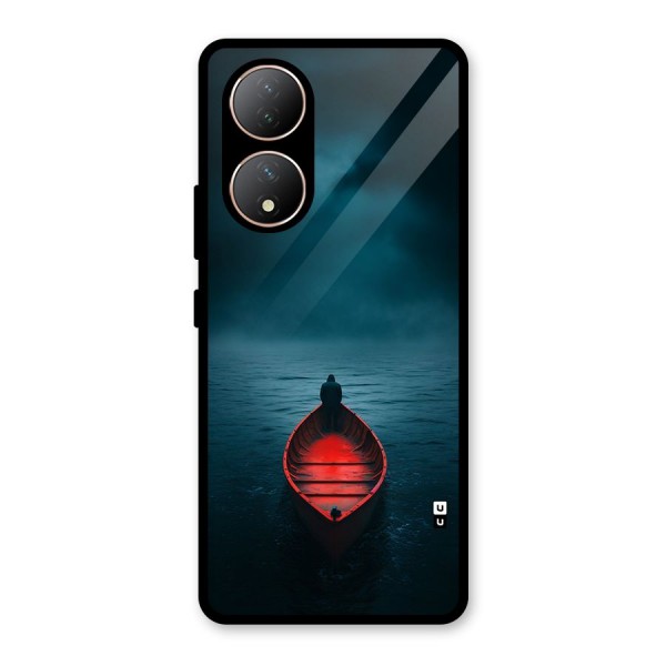 Floating Boat Glass Back Case for Vivo Y100A