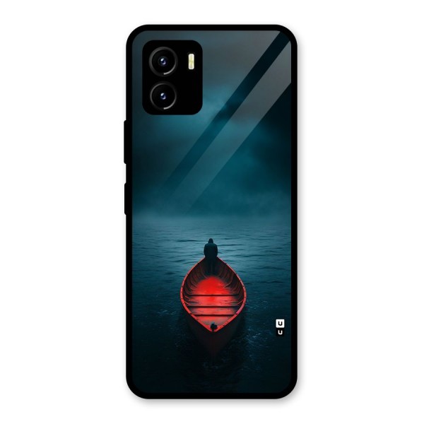 Floating Boat Glass Back Case for Vivo Y15s