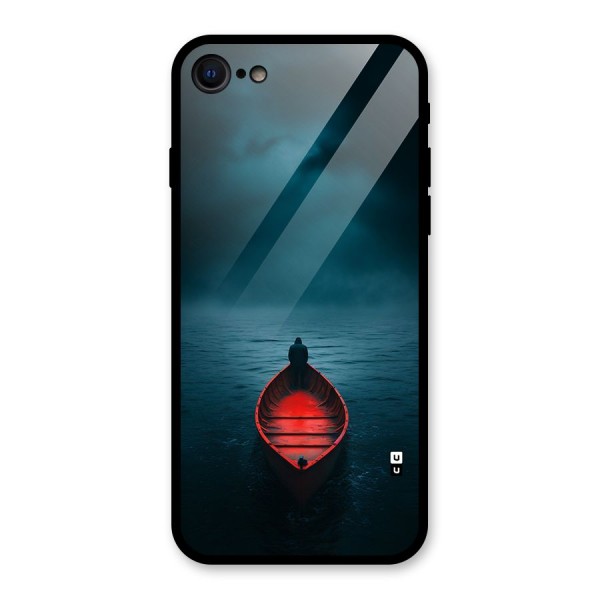 Floating Boat Glass Back Case for iPhone 8