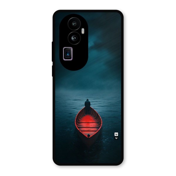 Floating Boat Metal Back Case for Oppo Reno10 Pro Plus