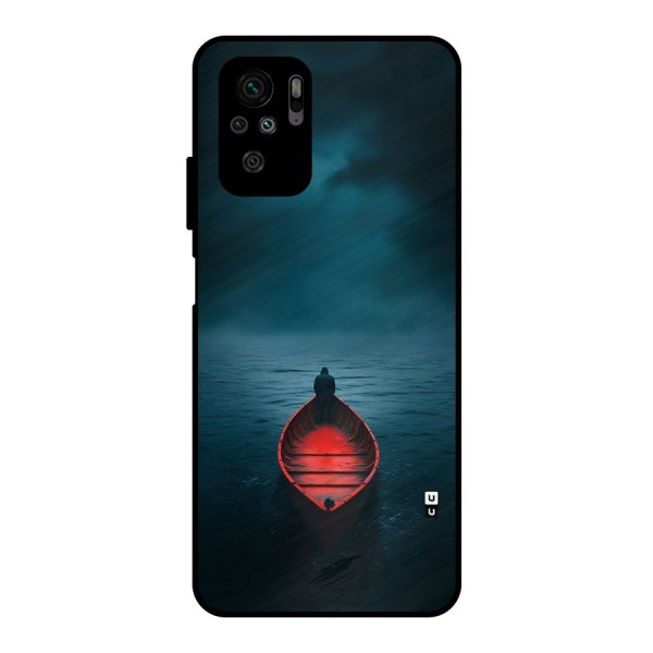 Floating Boat Metal Back Case for Redmi Note 11 SE