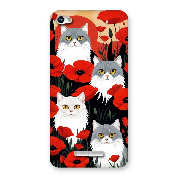 Floral Cat Back Case for Canvas Hue 2 A316