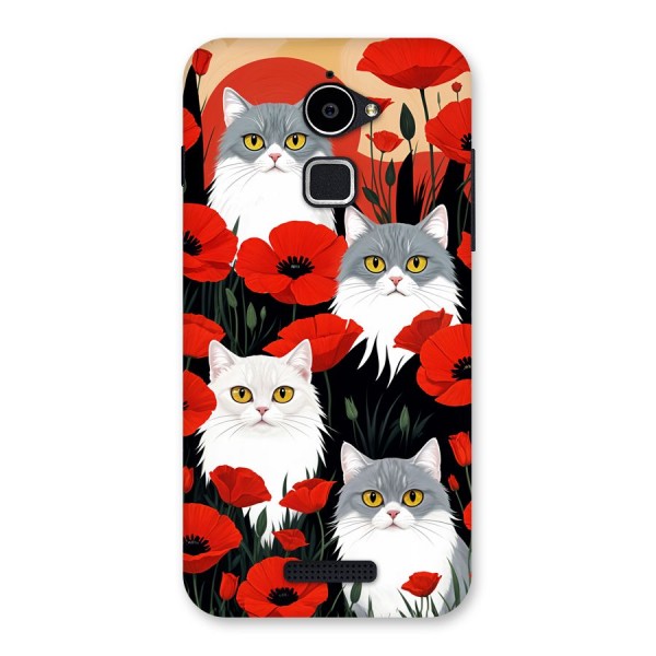 Floral Cat Back Case for Coolpad Note 3 Lite