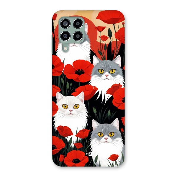 Floral Cat Back Case for Galaxy M33