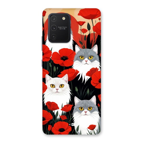 Floral Cat Back Case for Galaxy S10 Lite