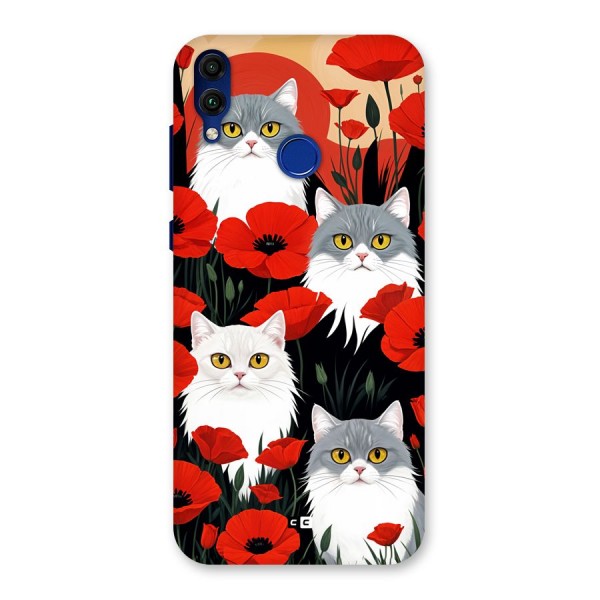 Floral Cat Back Case for Honor 8C