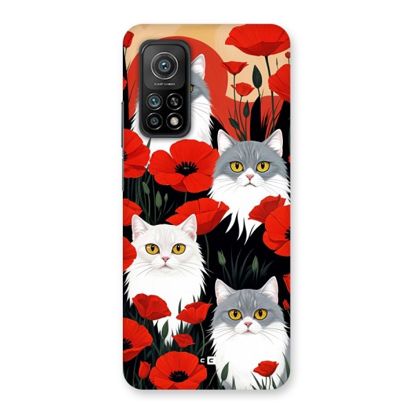 Floral Cat Back Case for Mi 10T Pro 5G